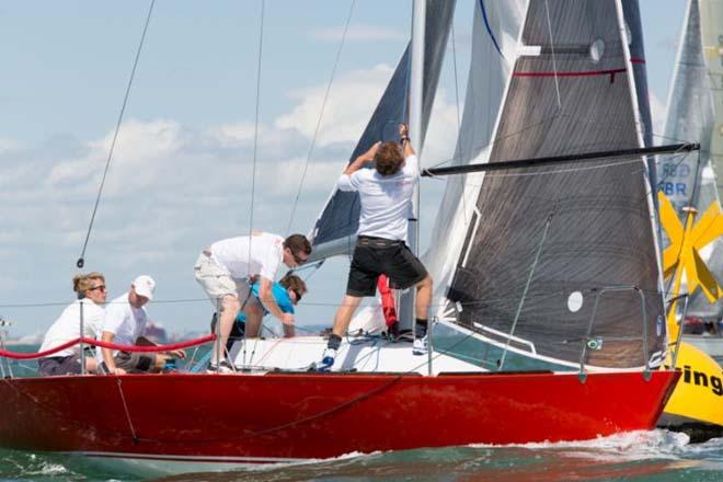 The Quarter-tonner Catch rounding Flying Fish - Mount Gay Rum June Regatta 2014 ©  Michael Austen